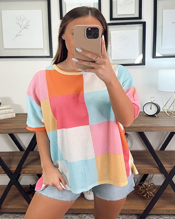 Waffle Loose T-shirt