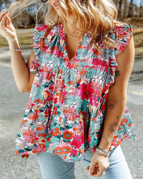 Versatile Floral Print Camisole