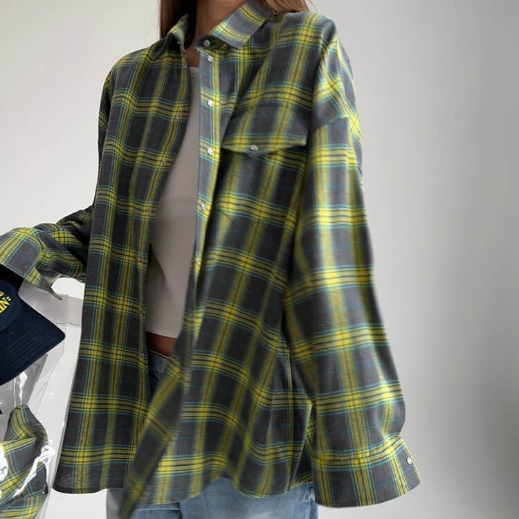 Retro Collared Loose Shirt