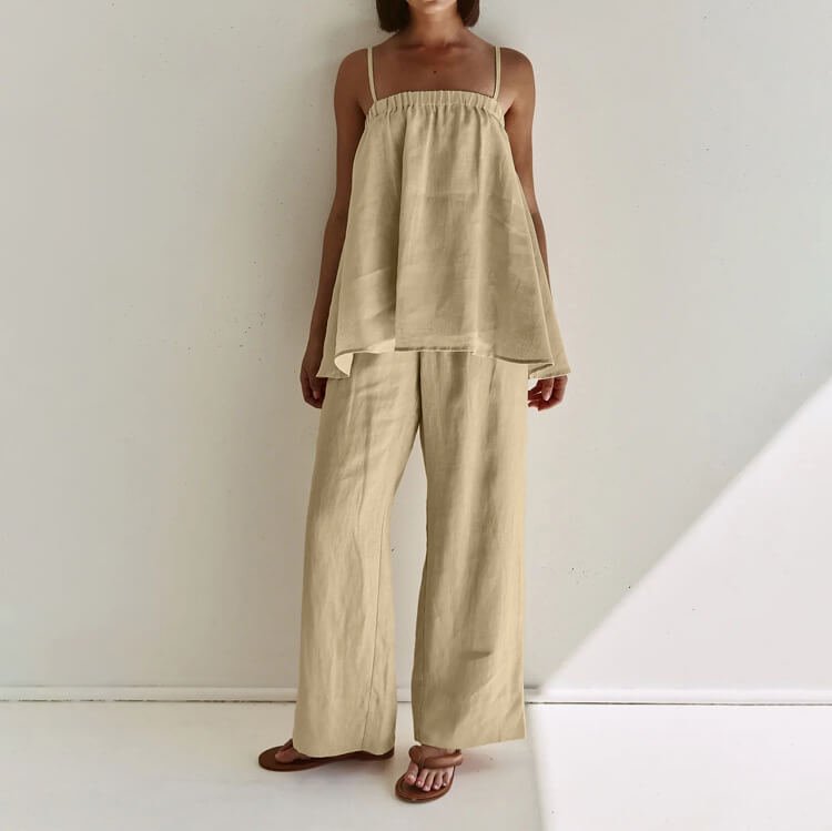Puffy Camisole Pants Two-piece