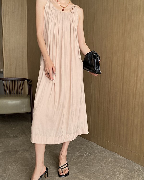 Texture Silk Maxi Dress