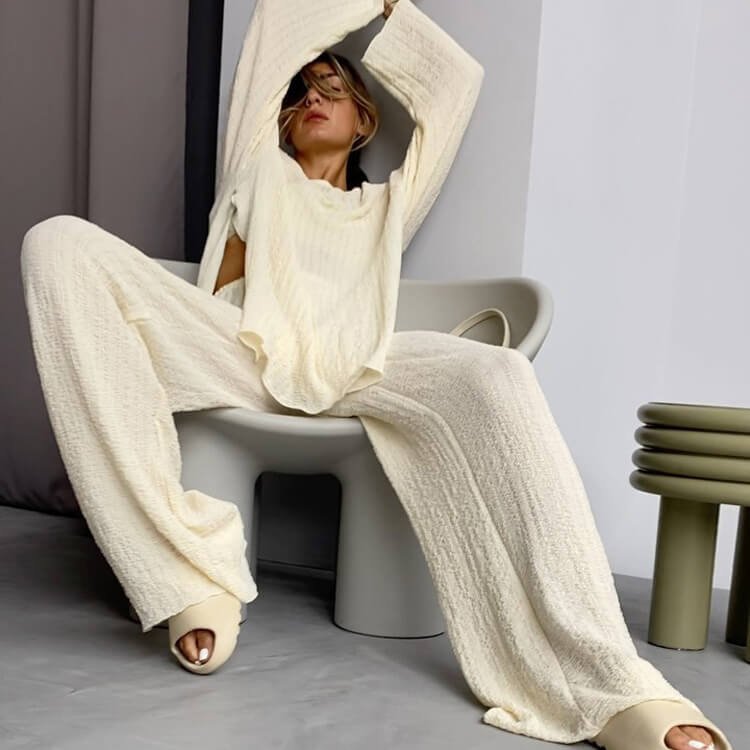Loose Shirt Pants Casual Two-piece