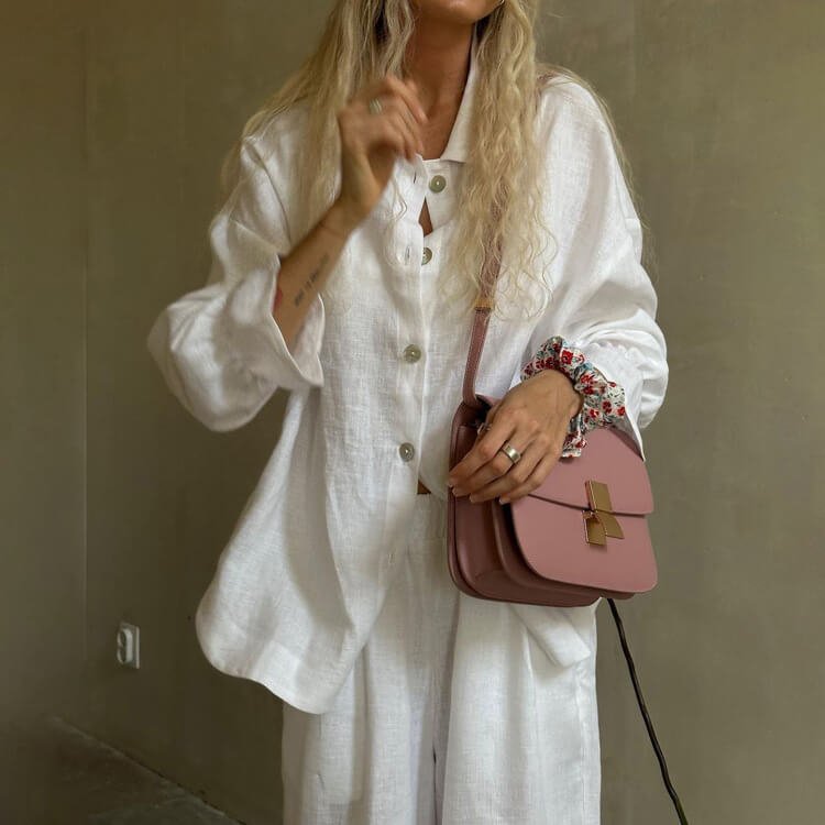 French Flared Sleeves Shirt Pants